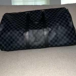 Louis Vuitton Keepall Bandoulière 55 Damier Graphite ○ Labellov